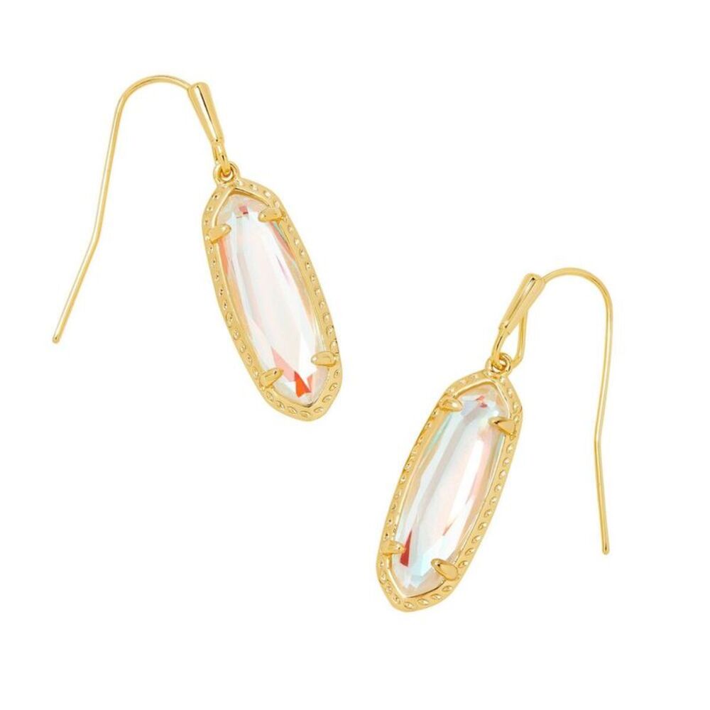Kendra Scott Eva Dichroic Glass 14K Gold Over Brass Drop Earrings - Gold